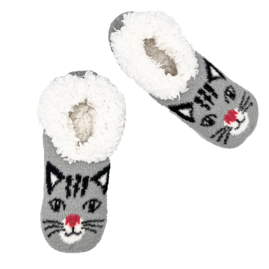 Women’s Cat Critter Knitter Slipper Sock