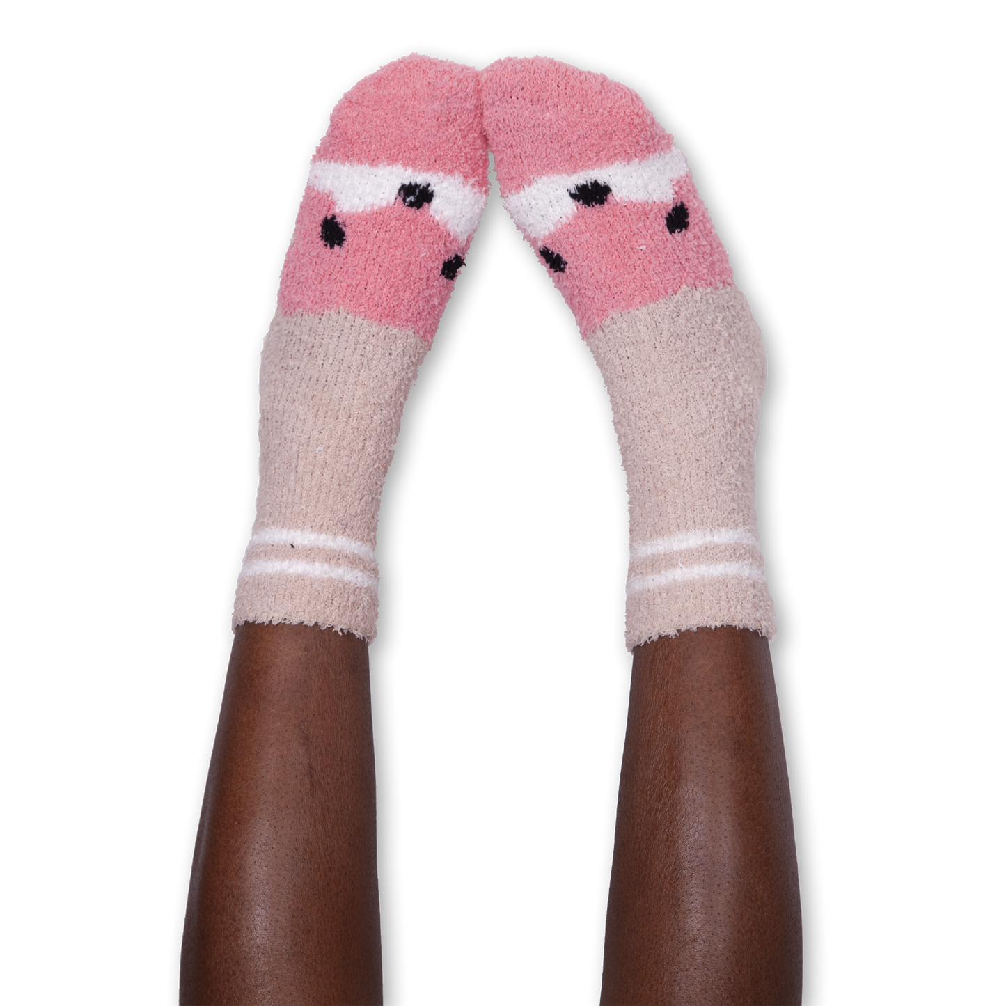 Cozy Fox Face Slipper Socks 3 Pack