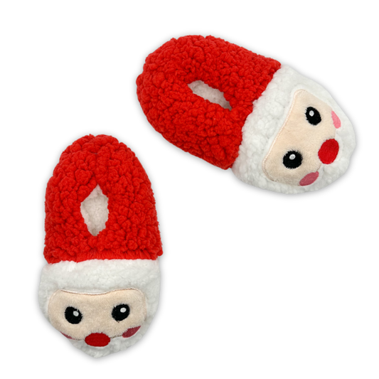 huge santa puffer head slipper sock