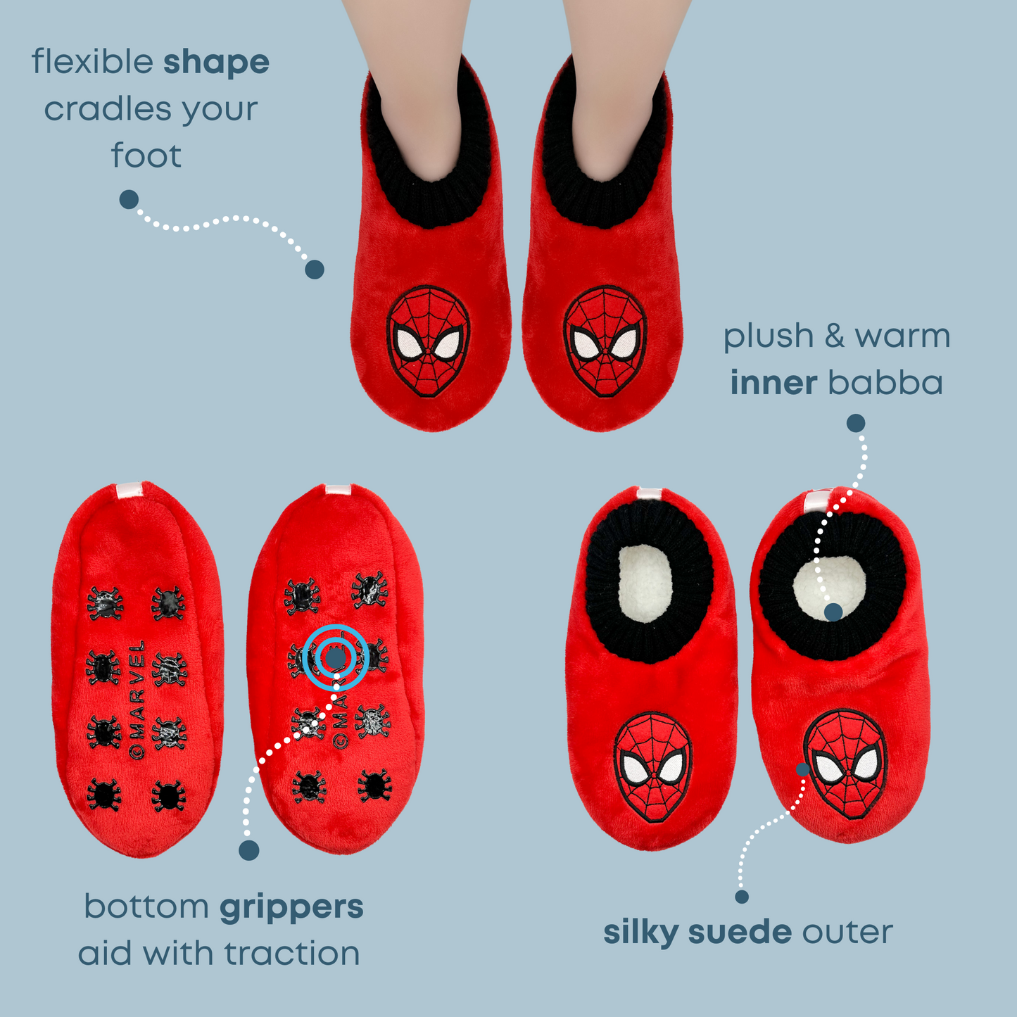 Spider-Man Slipper Socks