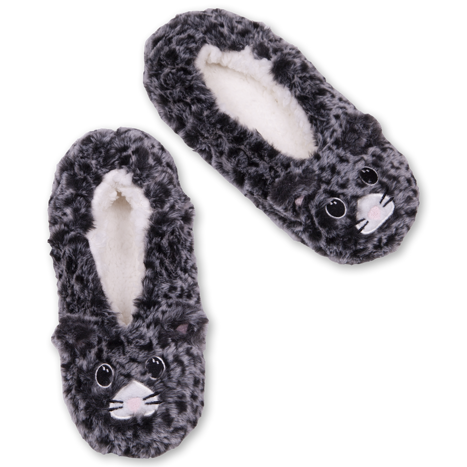 Fuzzy Slippers-Betty Bow Maple Gingham