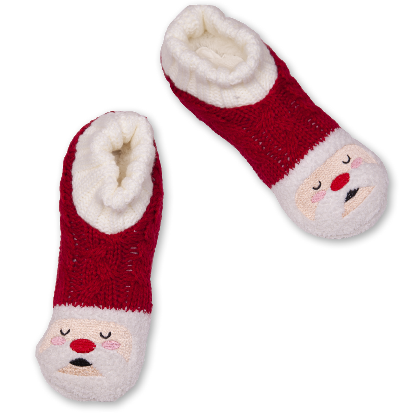 Women's Holiday Santa Slipper Socks
