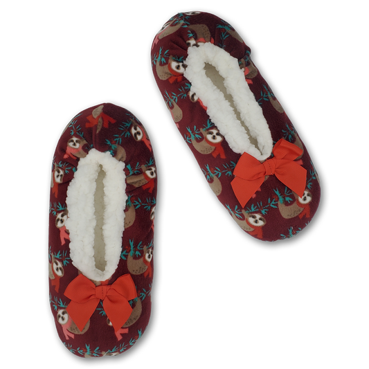Women's Holiday Sloth Slipper Socks