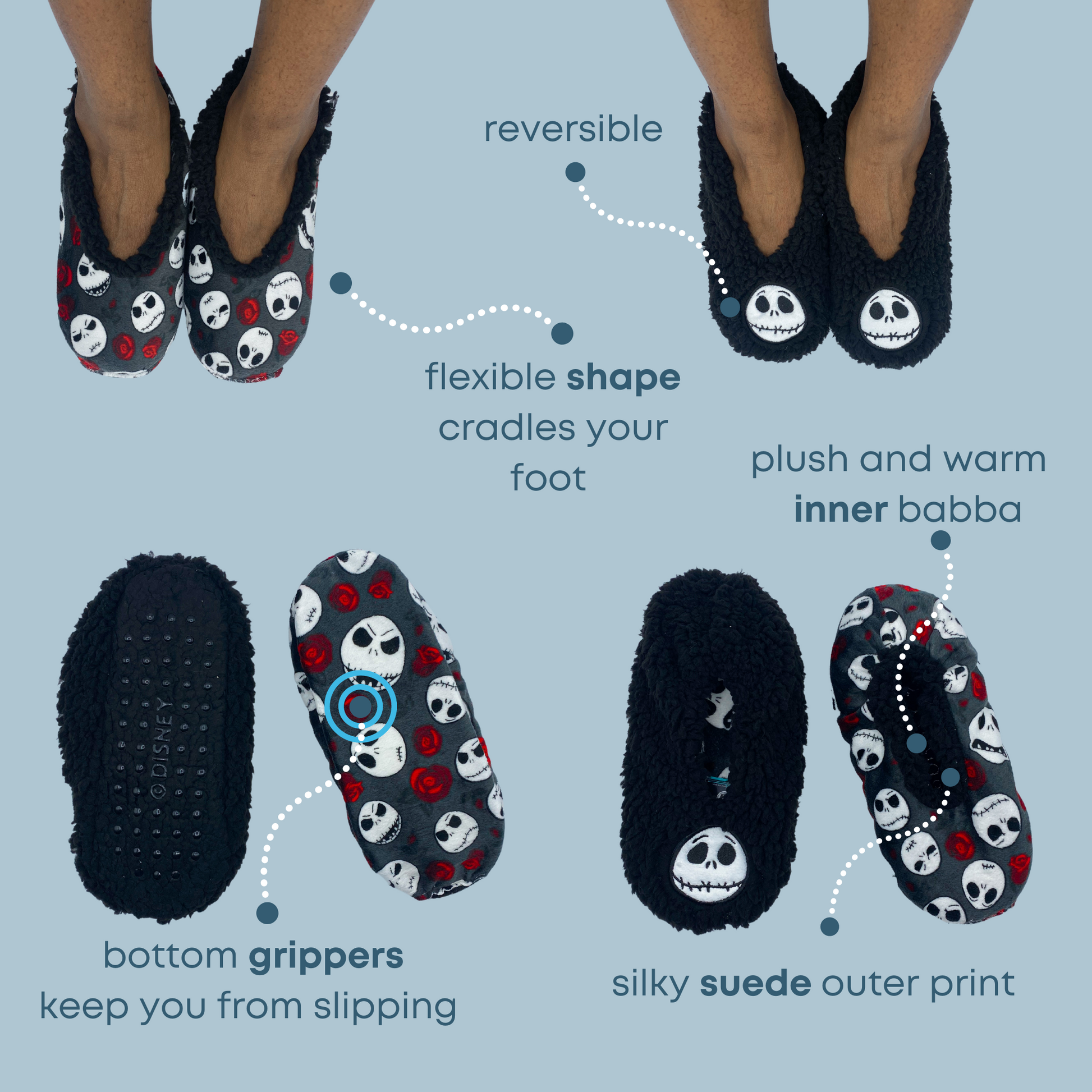 Nightmare before christmas fuzzy discount socks