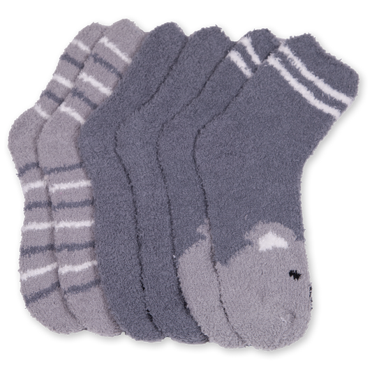 Cozy Quala Bear Slipper Socks 3 Pack