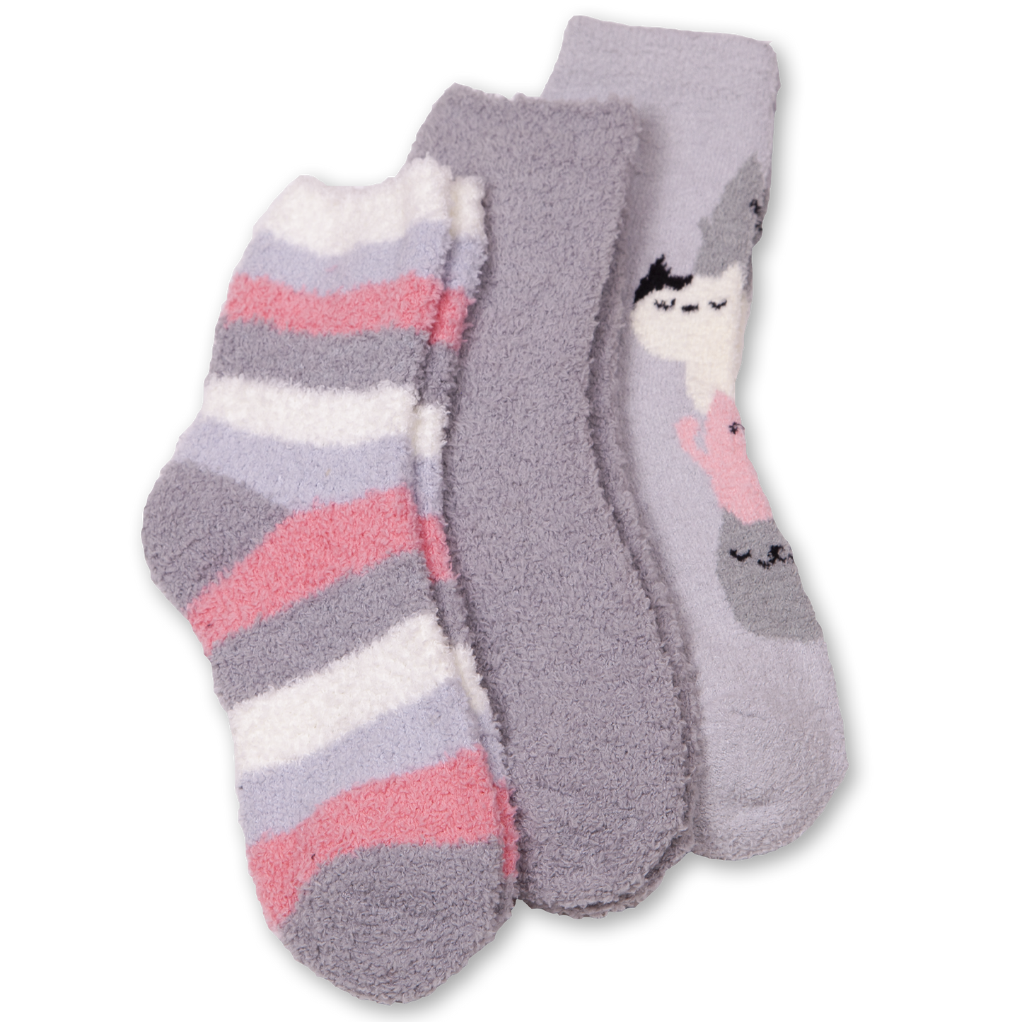 Kittens Ultimate Cozy Slipper Socks 3 Pack