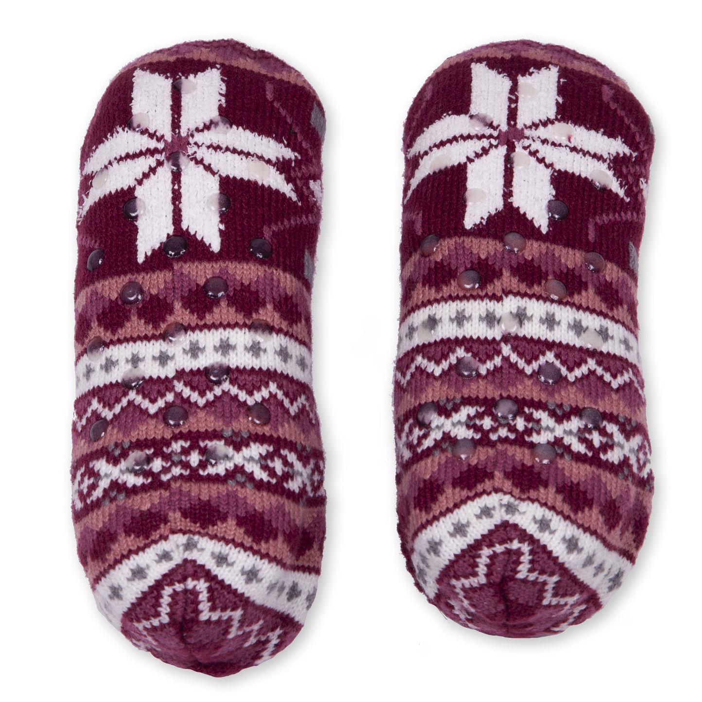 Women's Snowflake Double Cuffer Slipper Sock