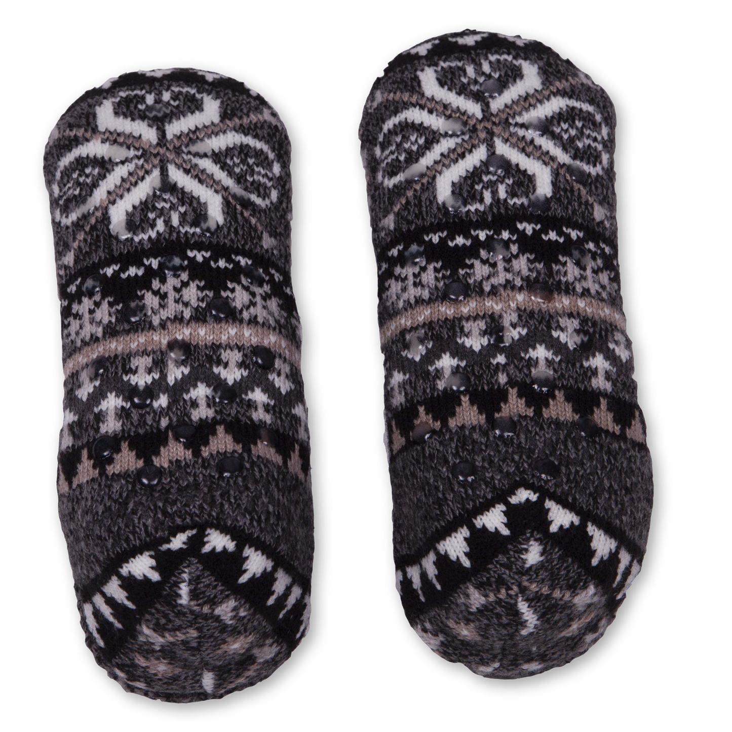 Women's Snowflake Double Cuffer Knit Slipper Sock