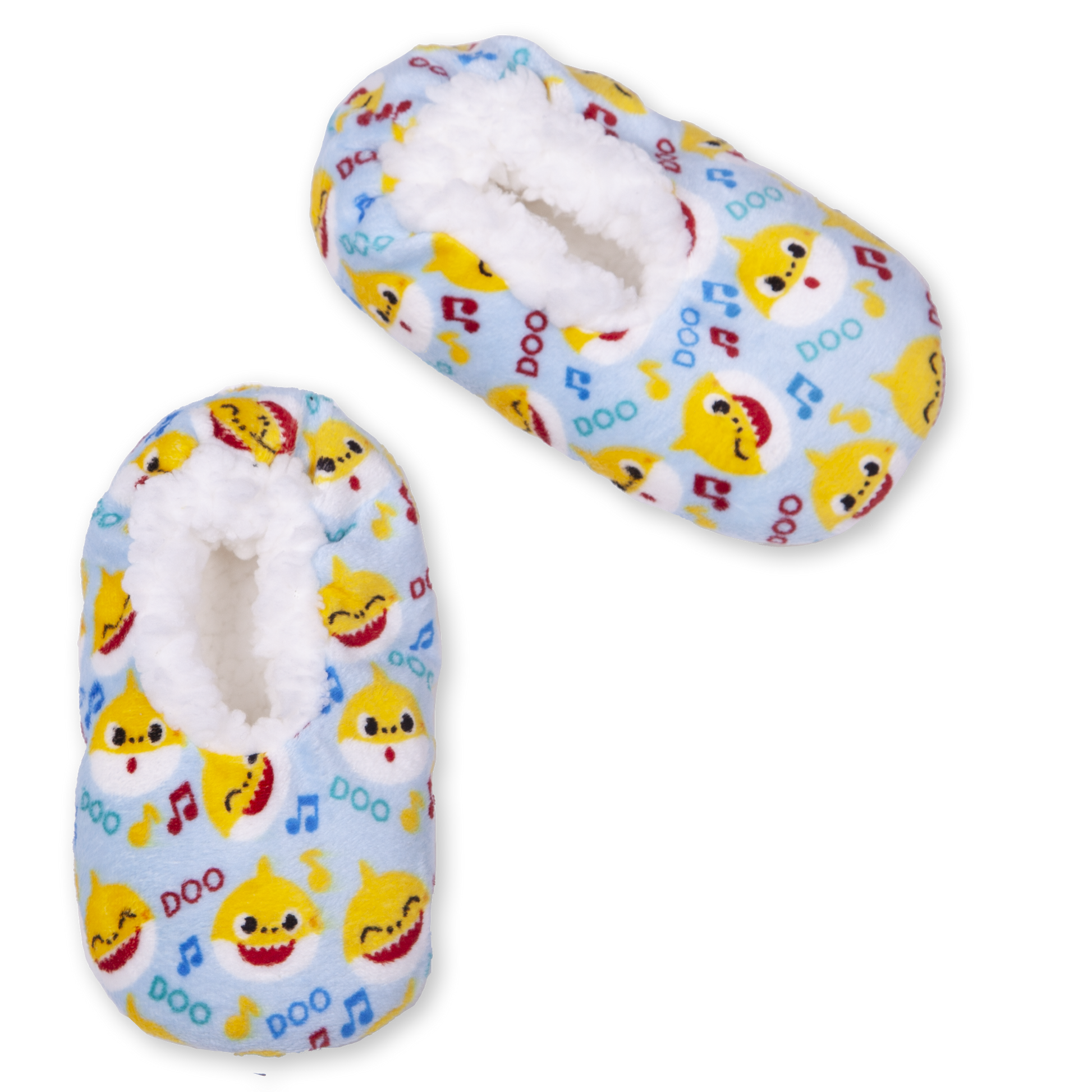 Toddler's Baby Shark Slipper Socks with Gripper Bottoms