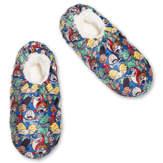 Men's Rugrats Slipper Socks with Gripper Bottoms